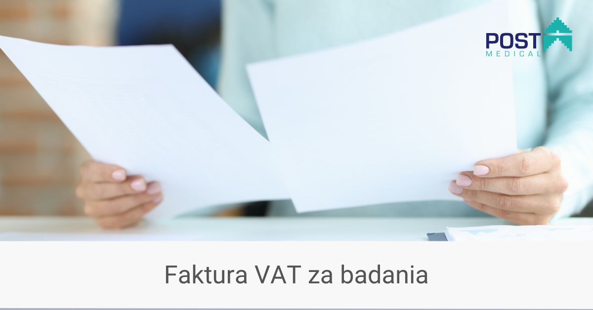 Faktura VAT za badania